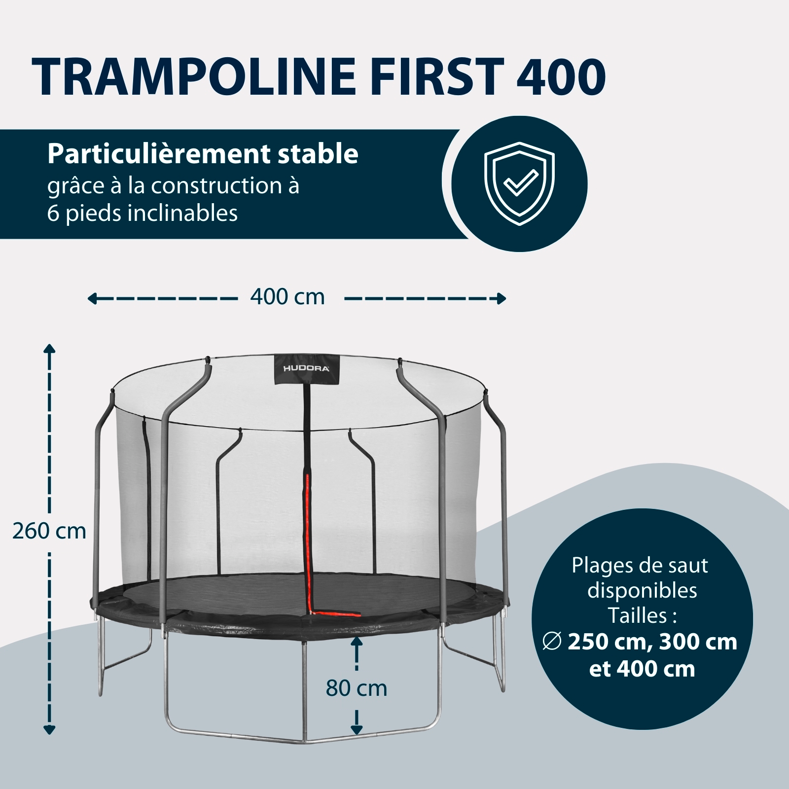 HUDORA First Trampoline 400V, image 2 from 7