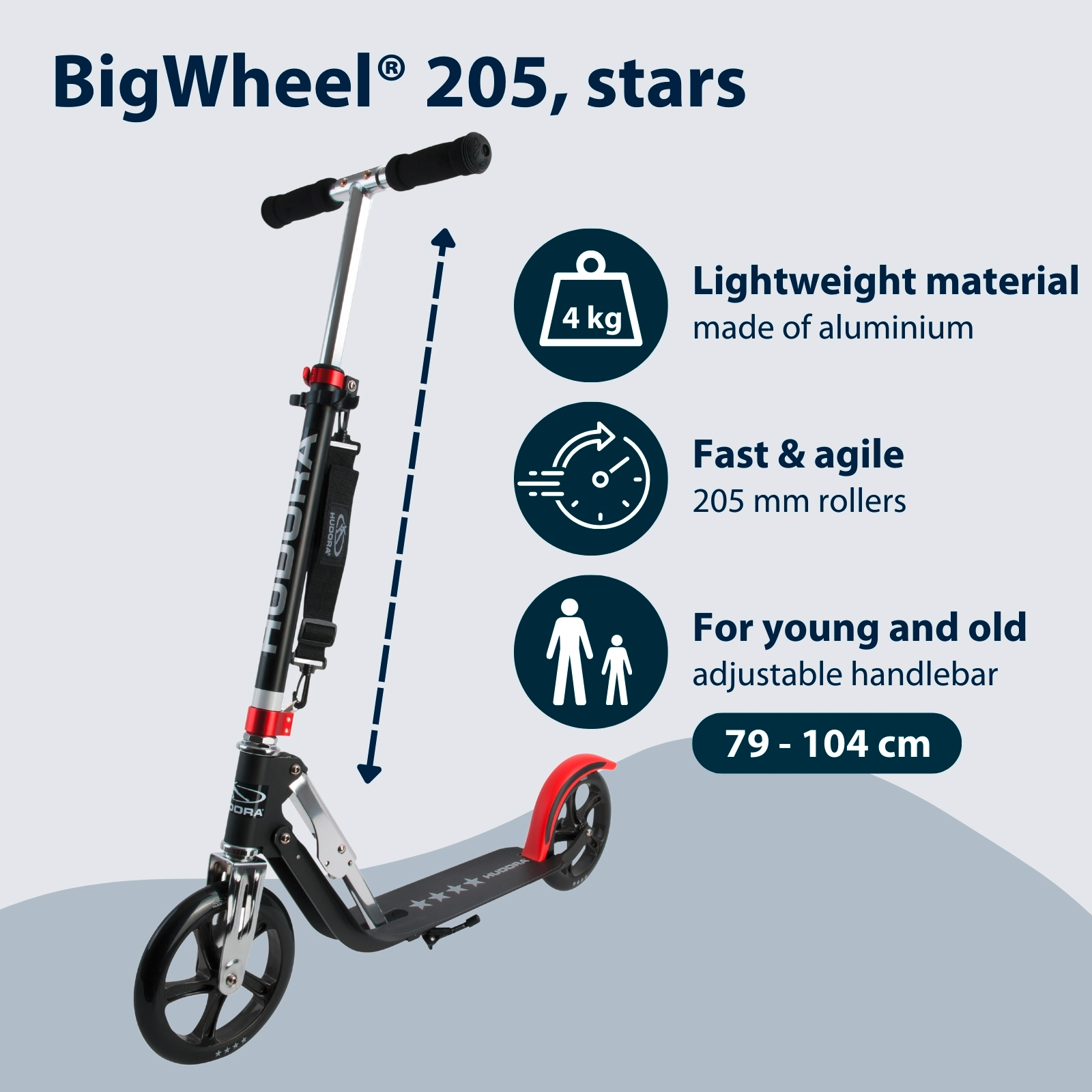 HUDORA BigWheel® 205, Stars "Exclusive Edition", image 2 from 7