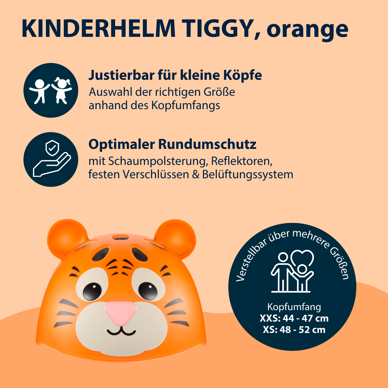 HUDORA Kinderhelm Tiggy, Gr. 48-52, Bild 2 von 7