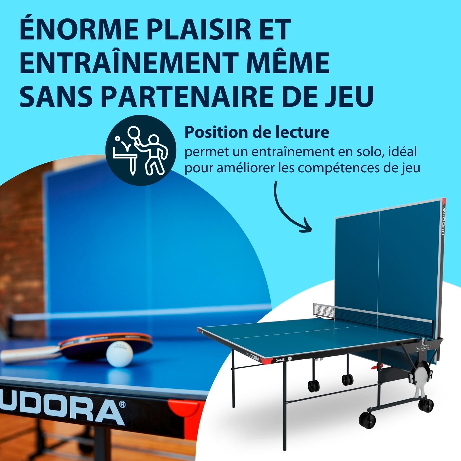 HUDORA table tennis table Game, image 4 from 7