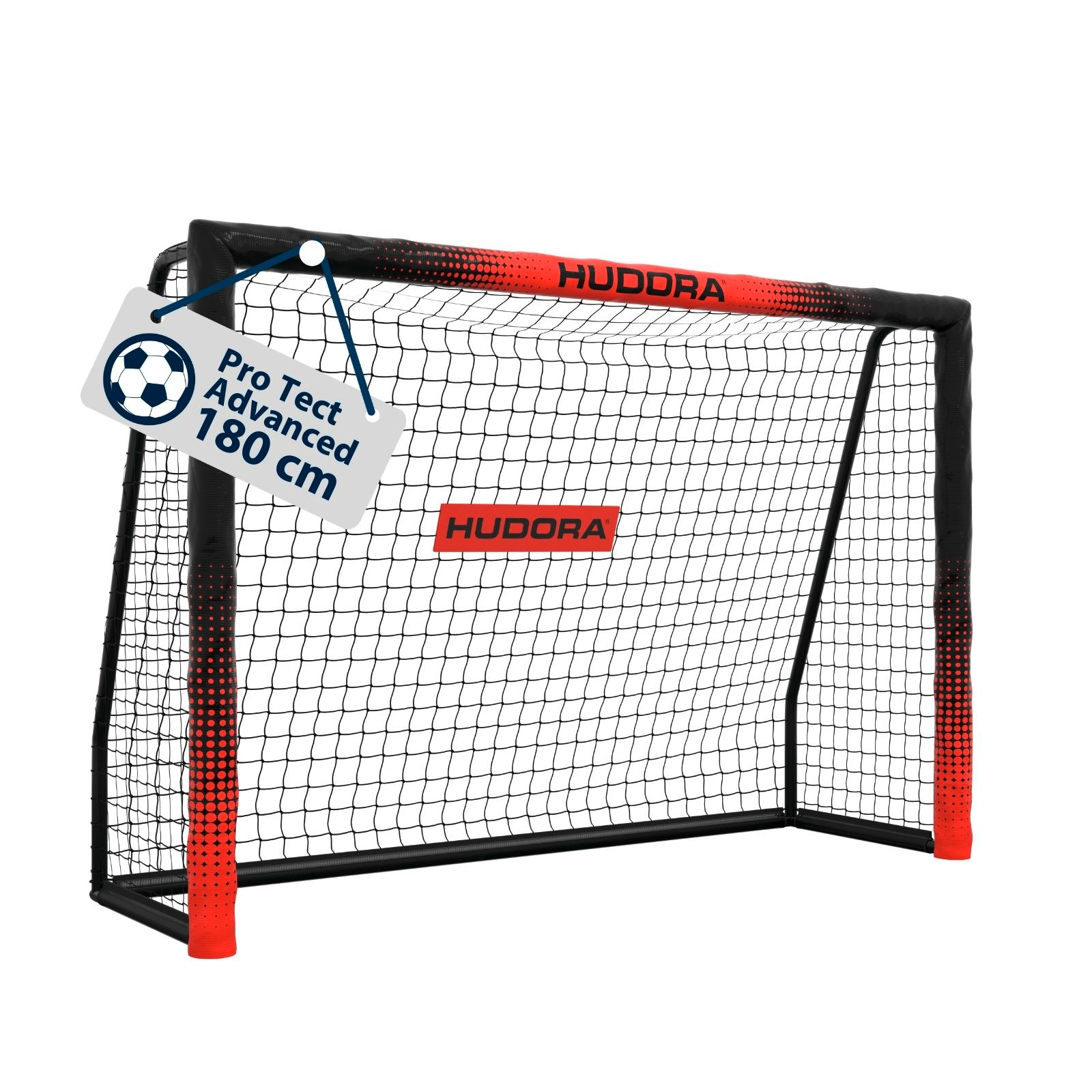HUDORA Football Goal Pro Tect 180 Advanced Black