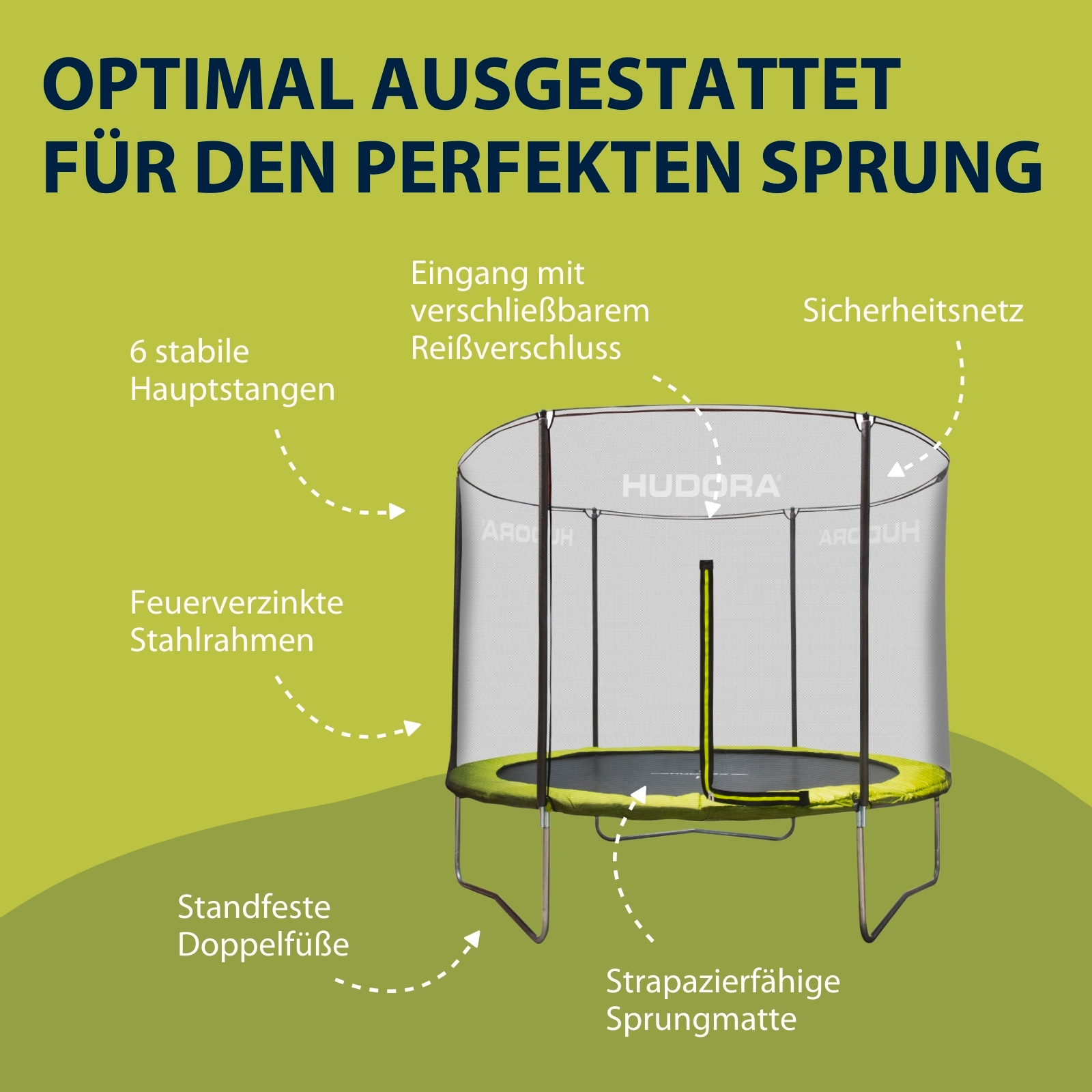 HUDORA Fabulous Trampolin 300V, Bild 3 von 7