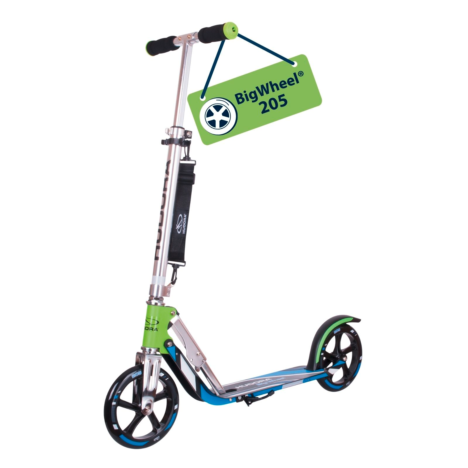HUDORA BigWheel® 205 Scooter, green/blue