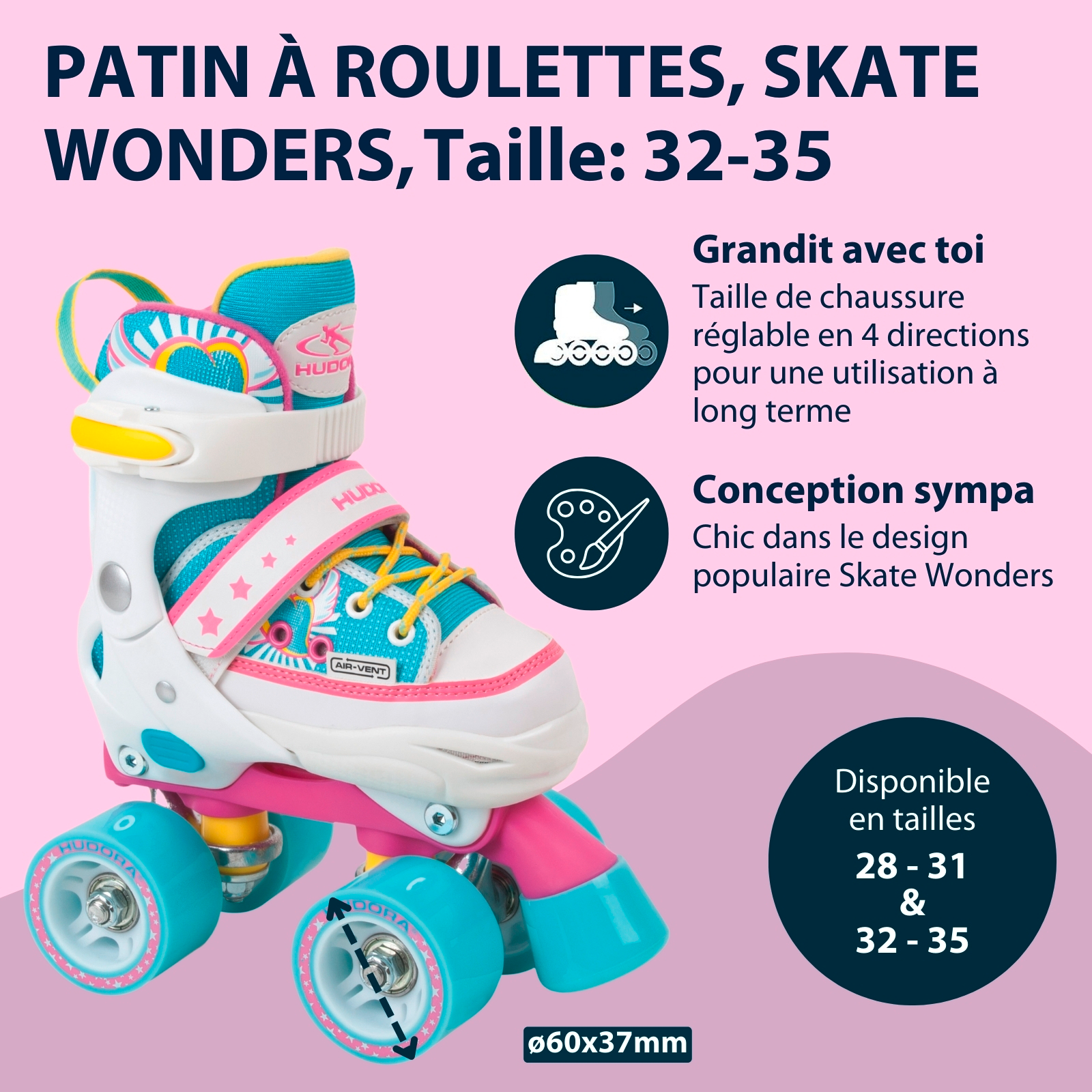 Patin à roulettes Skate Wonders, image 2 from 7