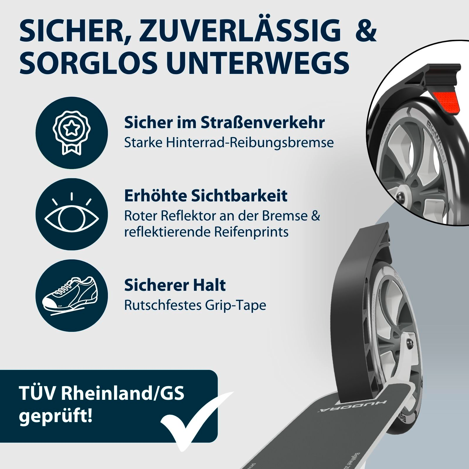 HUDORA BigWheel® 205 Advanced, ash, Bild 5 von 7