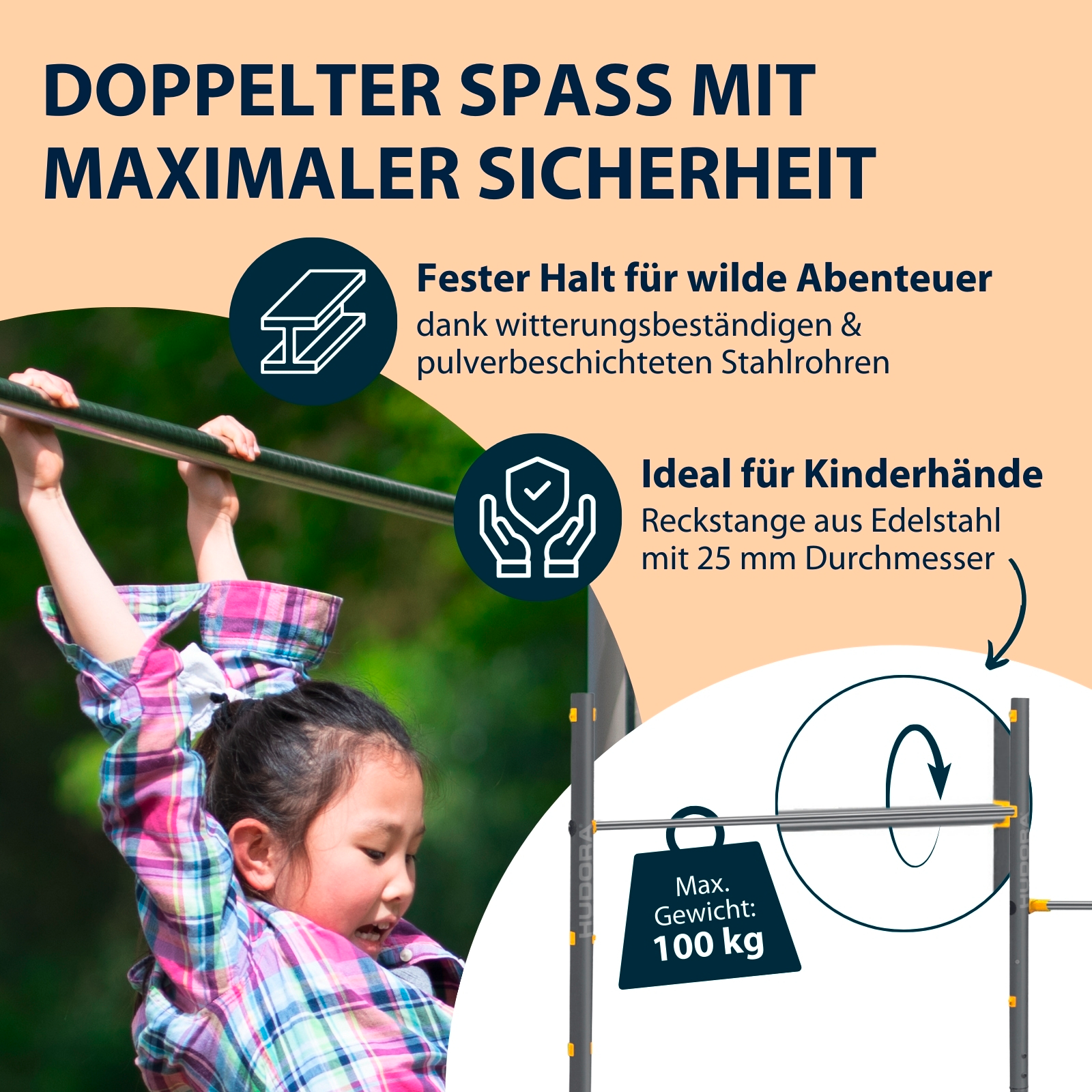 HUDORA Doppel-Turnreck Fabian Pro, Bild 3 von 6