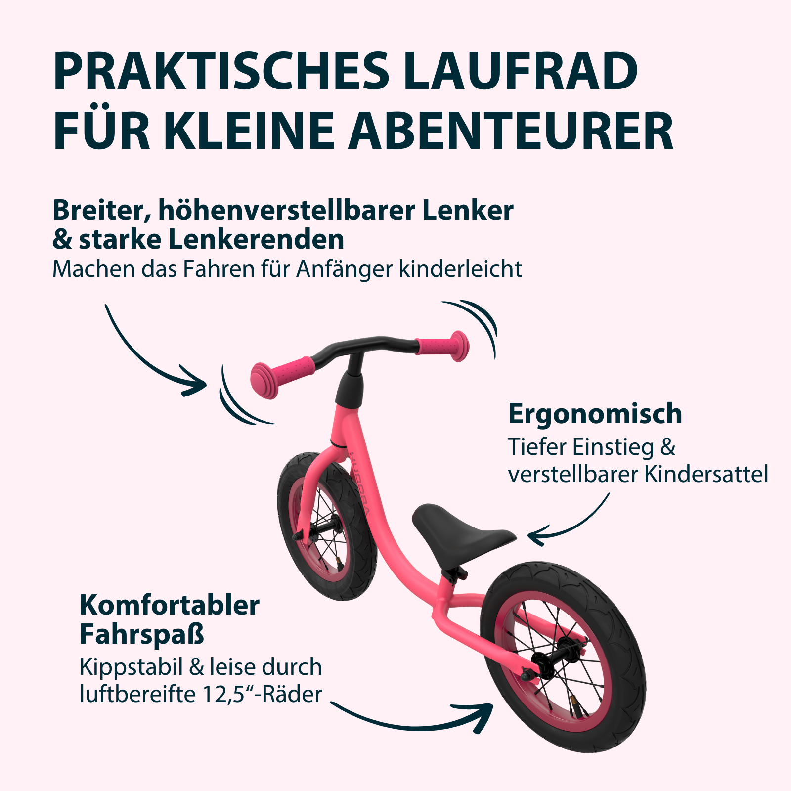 Up 12.5" balance bike, pixie, image 3 from 6