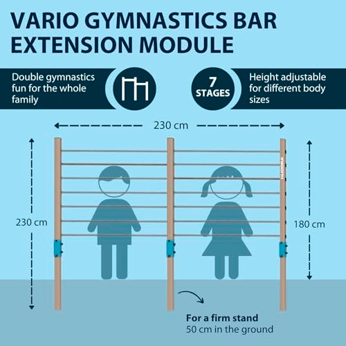 HUDORA Turnreck Vario extension double horizontal bar (extension module), image 2 from 6