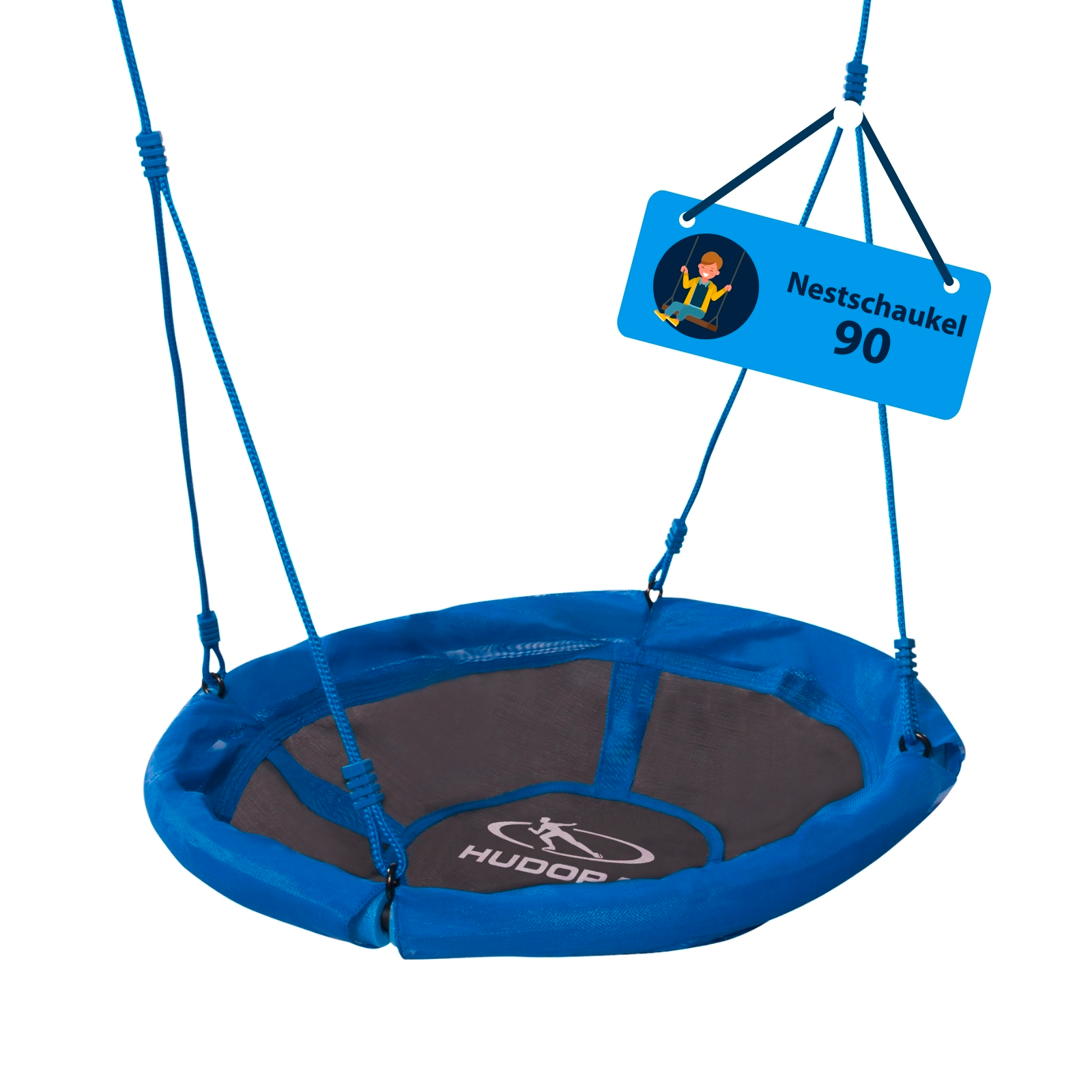 Balançoire nid 110 cm - bleu - jusqu'à 150 kg Balançoire nid 110 cm - bleu - jusqu'à 150 kg