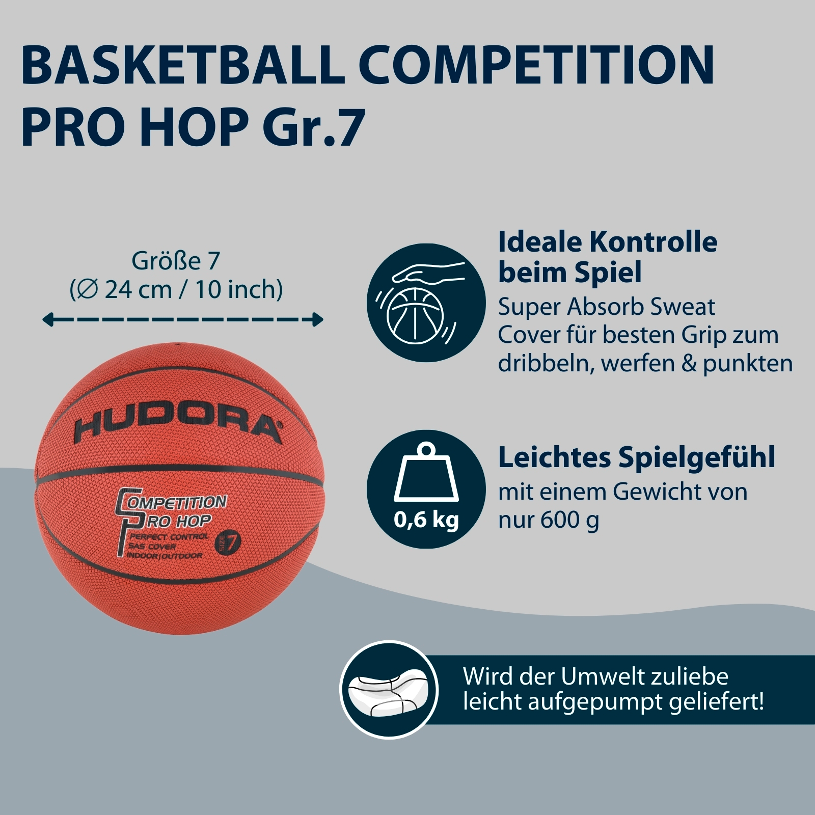HUDORA Basketball Competition Pro Hop, Gr. 7, Bild 2 von 5
