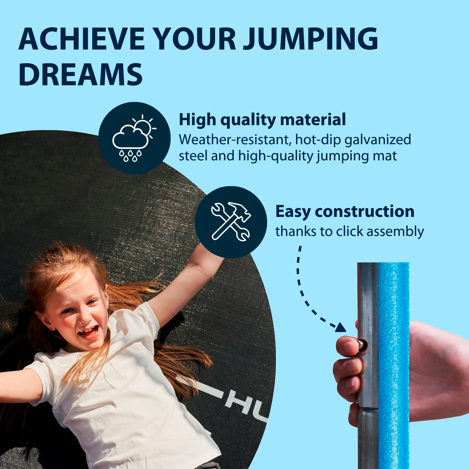 Start trampoline 300V, blue, image 4 from 7