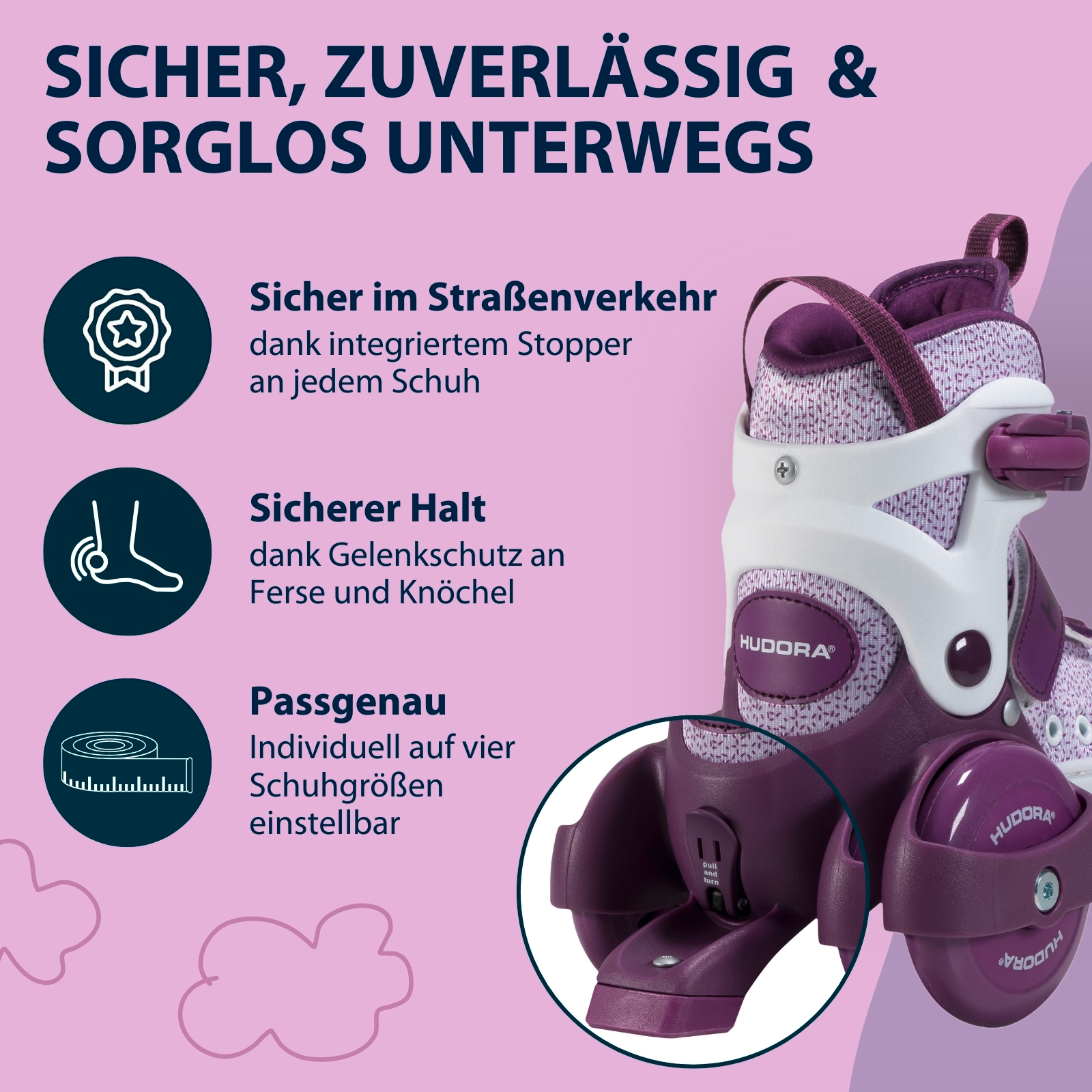 Rollschuh My First Quad, lavender, Gr. 26-33, Bild 5 von 7