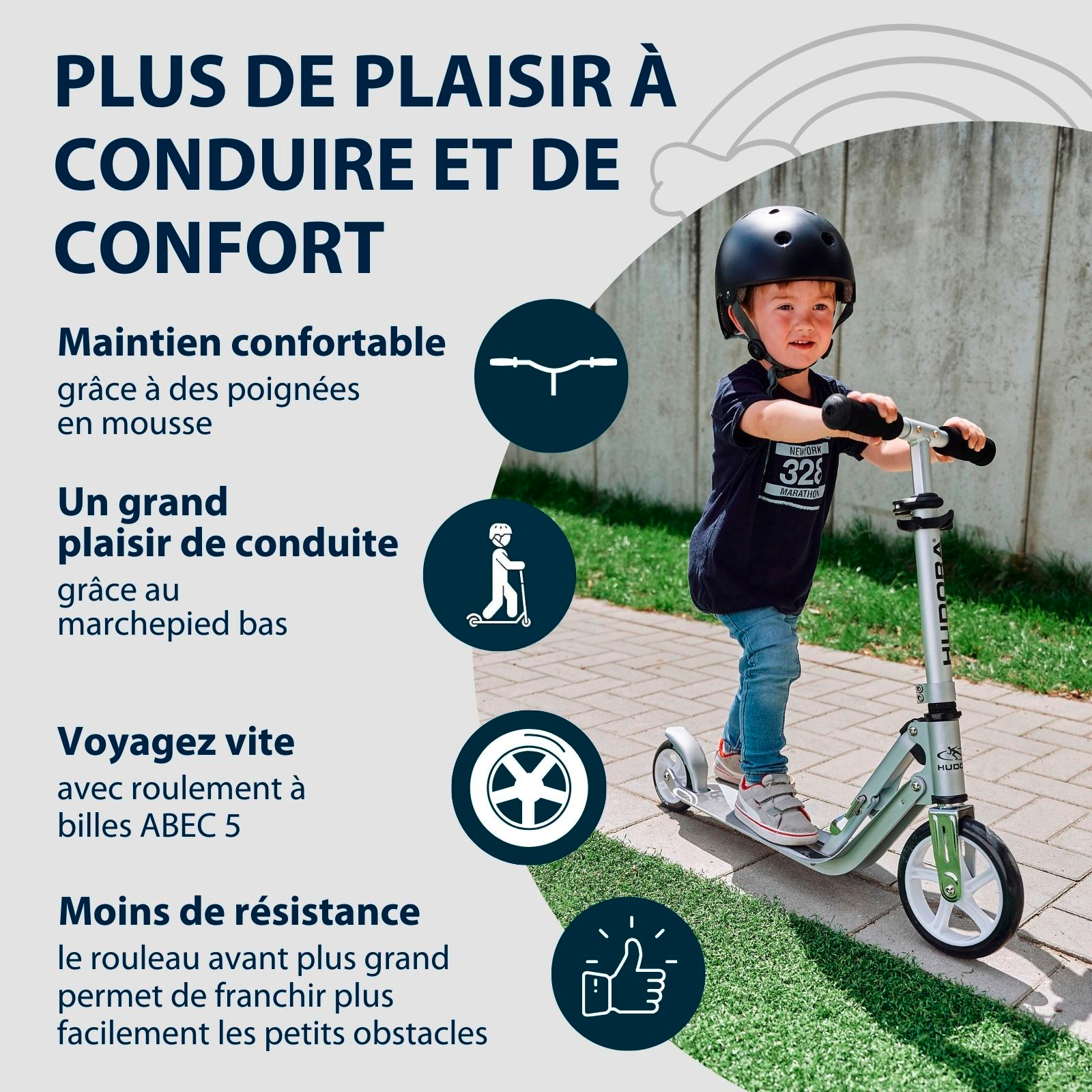 HUDORA Little BigWheel® - Trottinette à roulettes, image 3 from 7