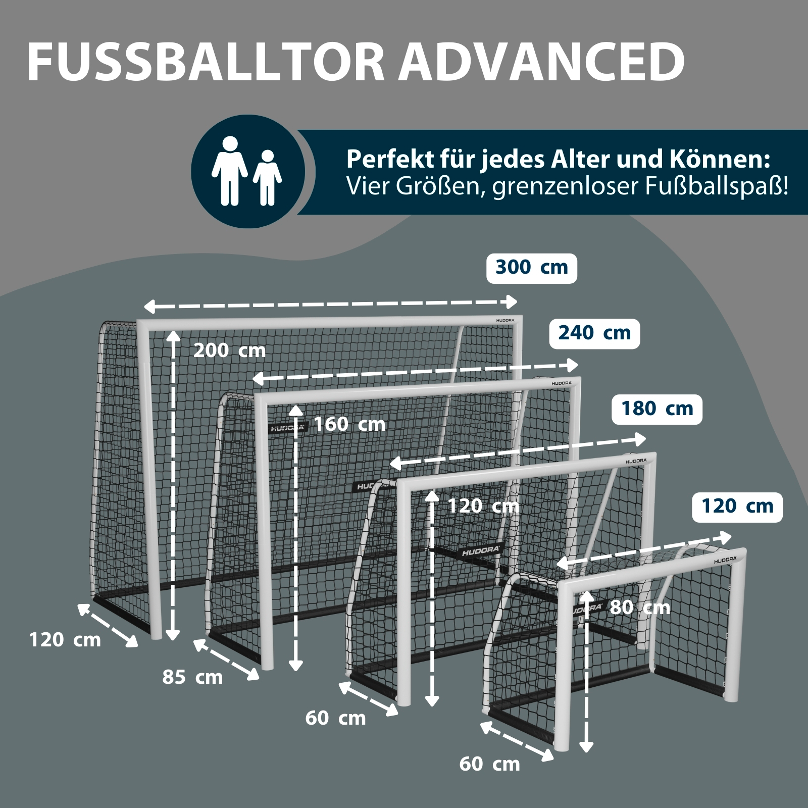 HUDORA Fußballtor Advanced 120 White, Bild 2 von 7