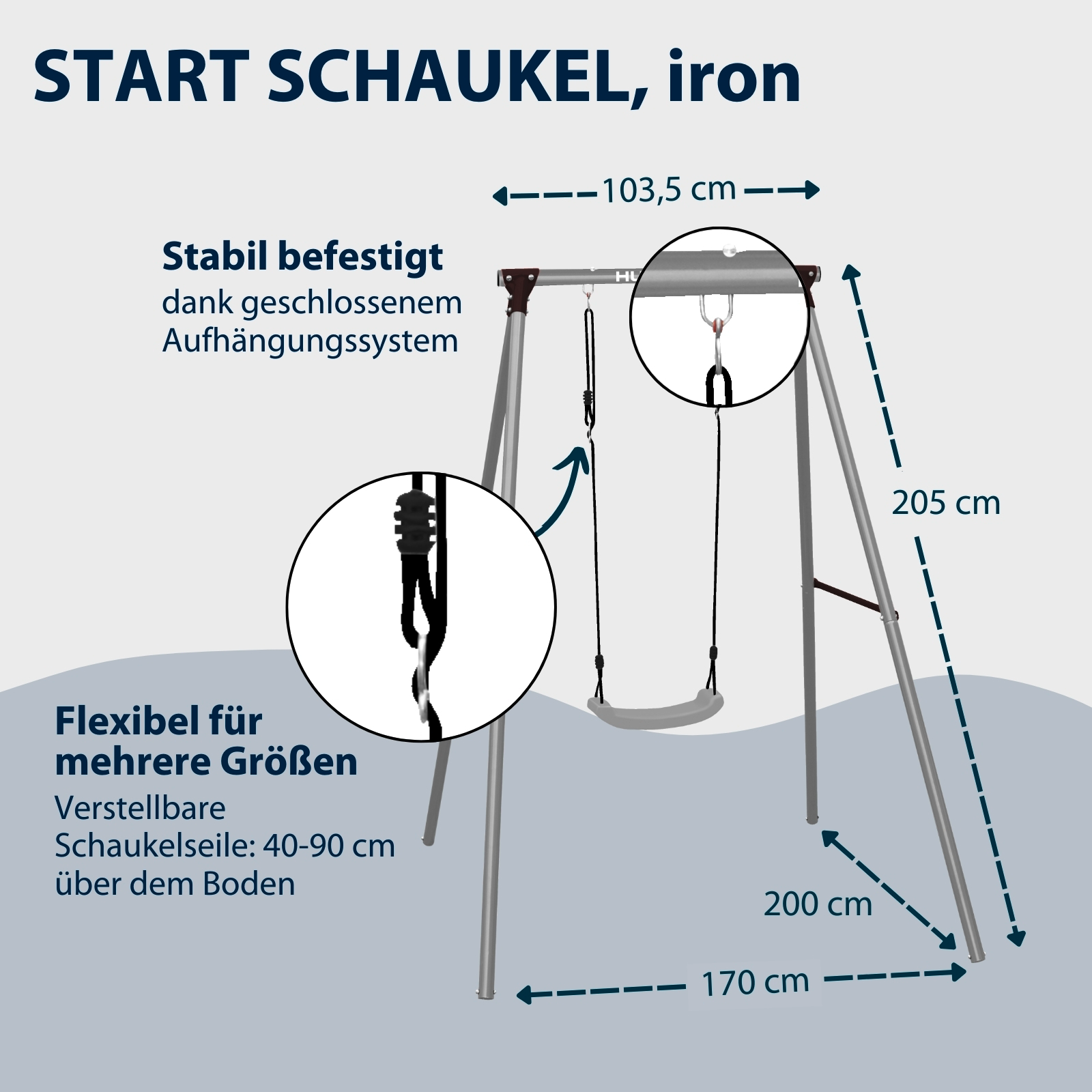 HUDORA Schaukelgestell Start Iron, Bild 2 von 6