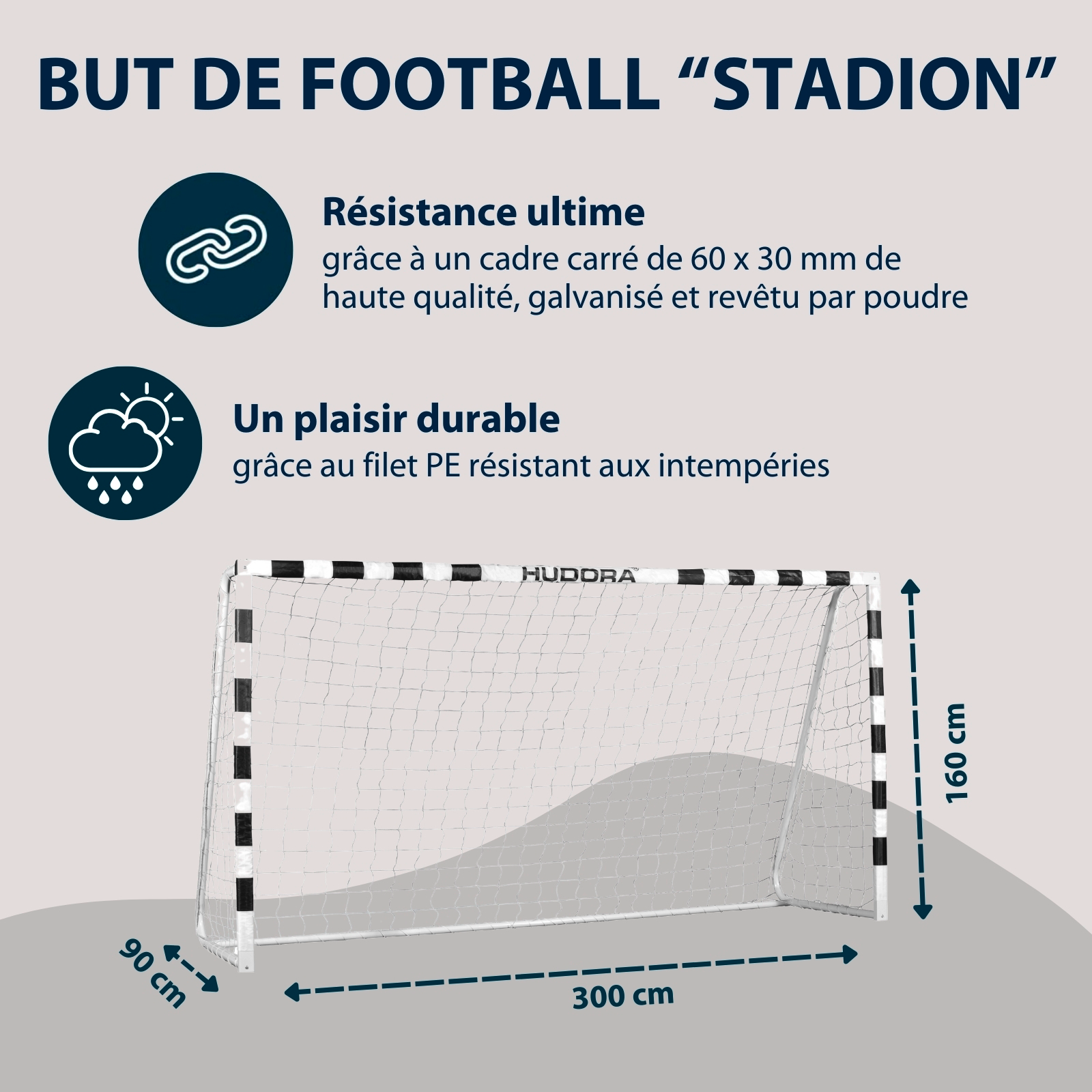 HUDORA football goal stadium, image 2 from 6