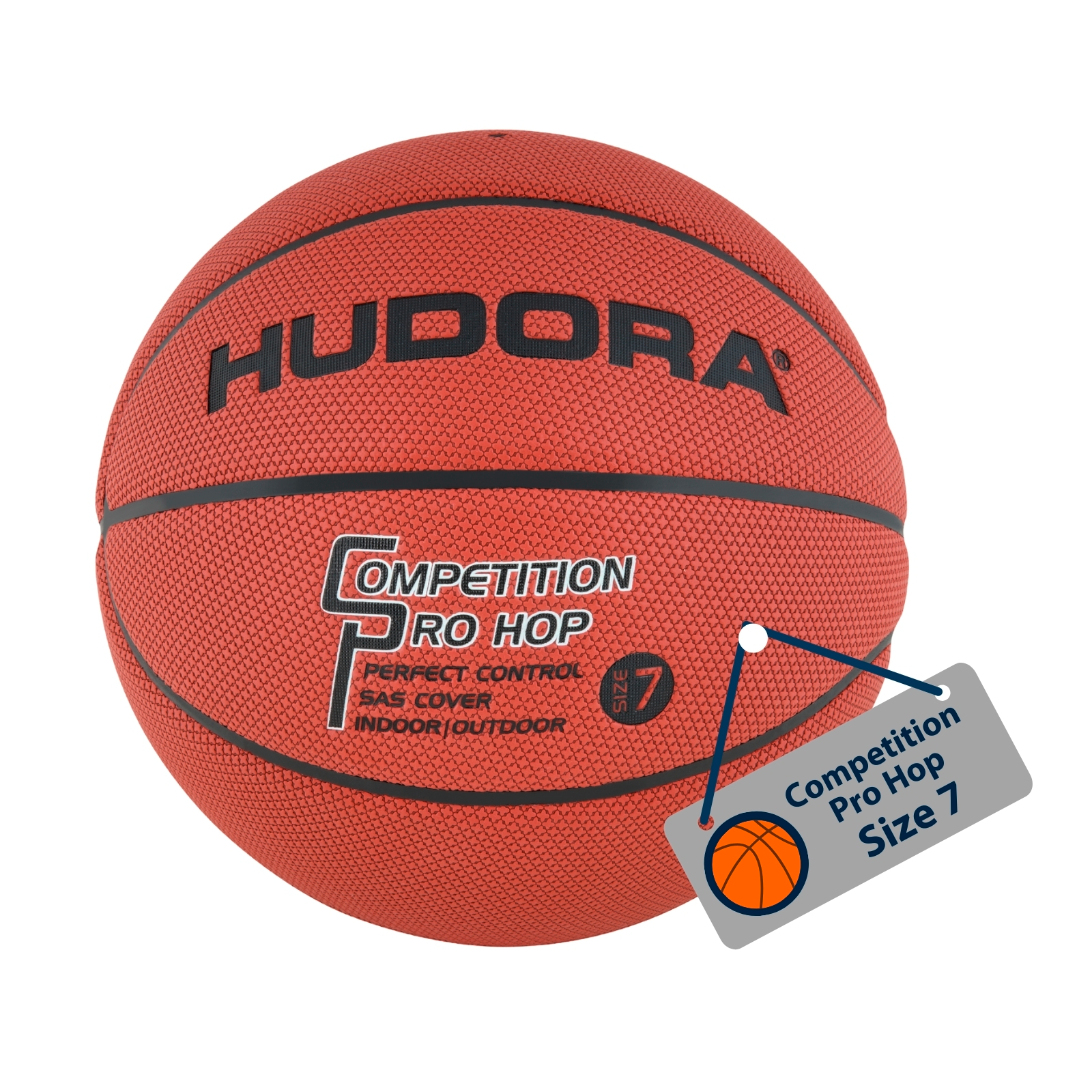 HUDORA Basketball Competition Pro Hop, size 7