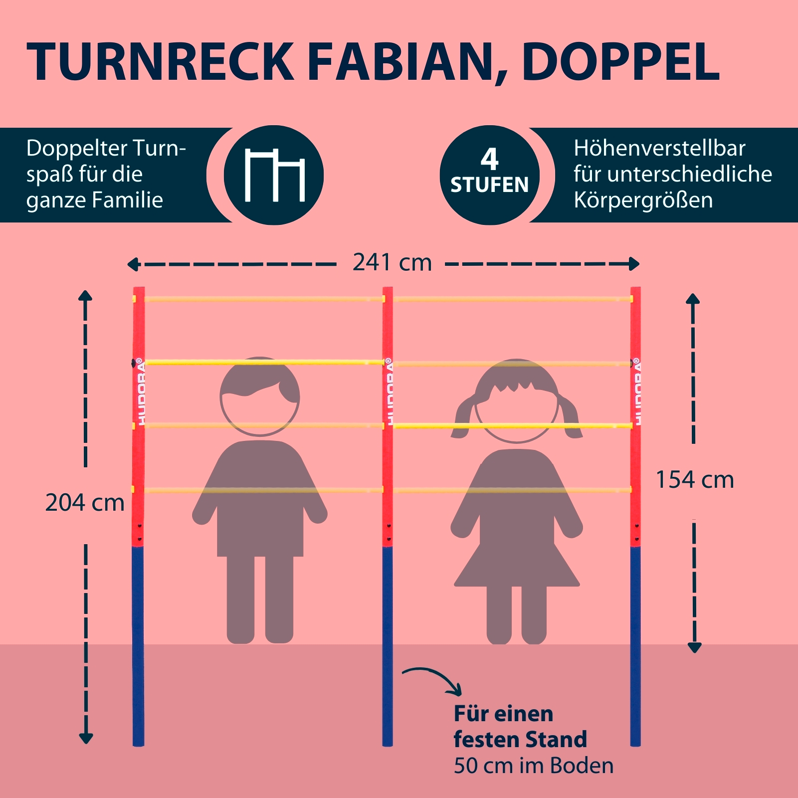 HUDORA Doppel-Turnreck Fabian, Bild 2 von 6