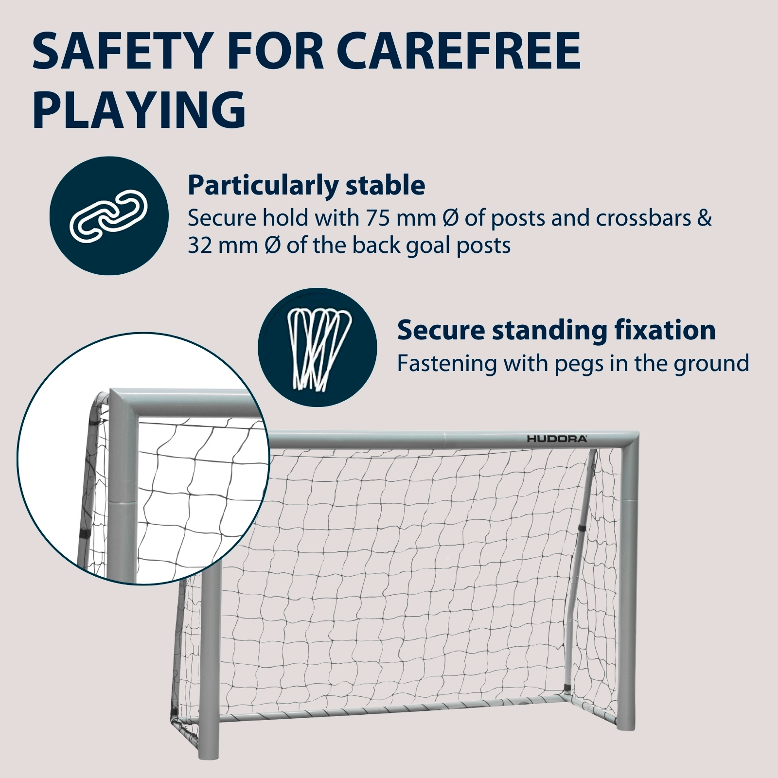 HUDORA Football Goal Expert 240, image 4 from 7