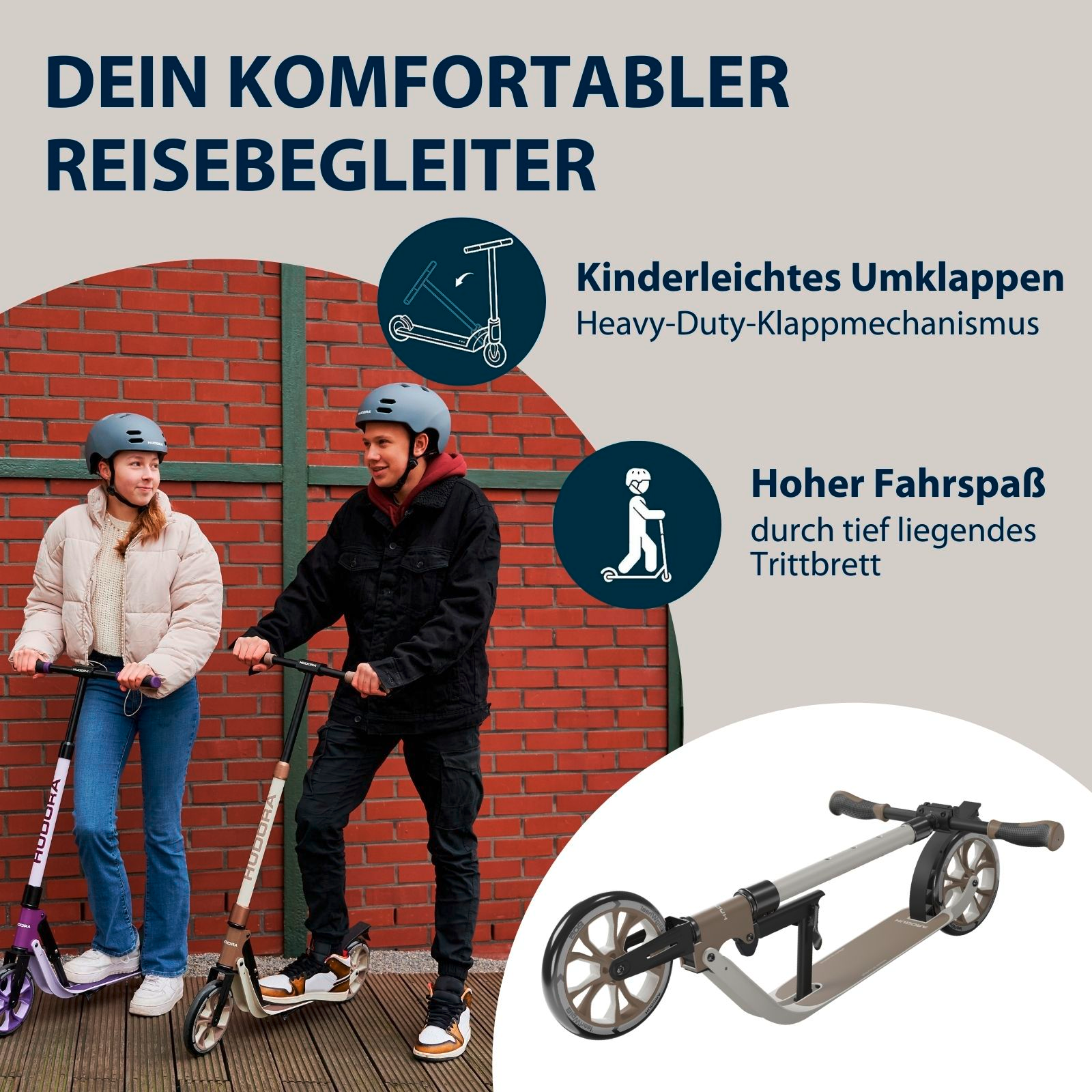 HUDORA BigWheel® 205 Advanced, ivory, Bild 4 von 7