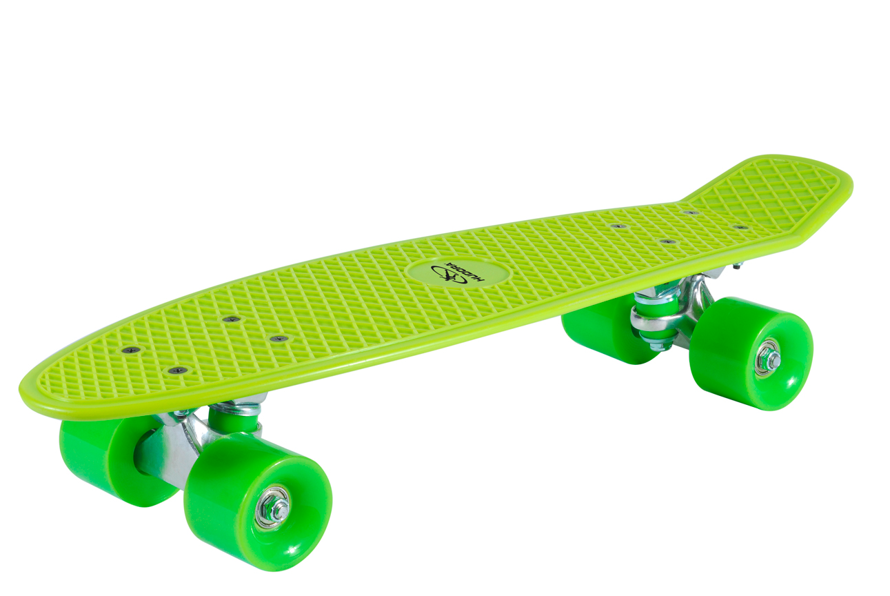 HUDORA Skateboard Retro Lemon Green