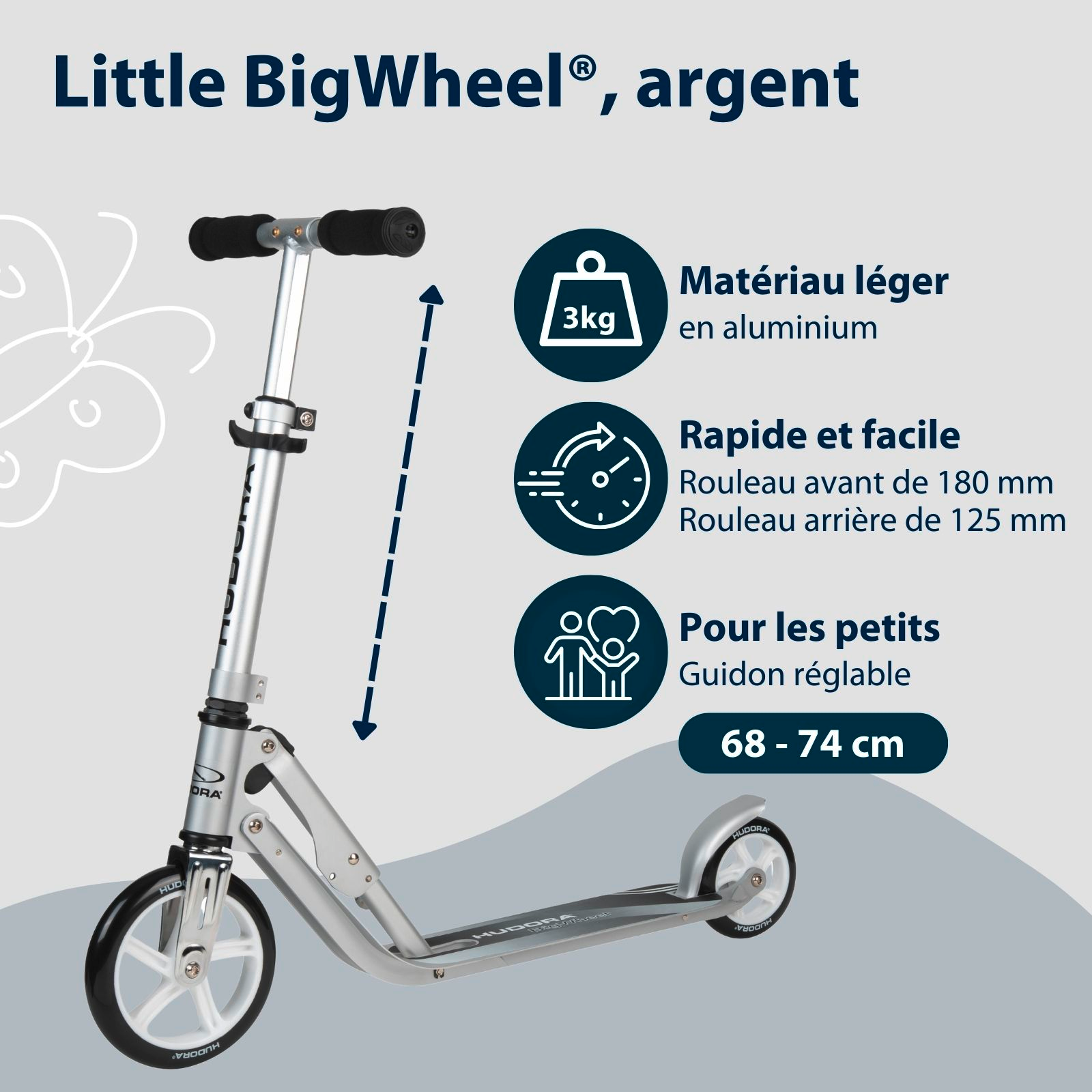HUDORA Little BigWheel® - Trottinette à roulettes, image 2 from 7