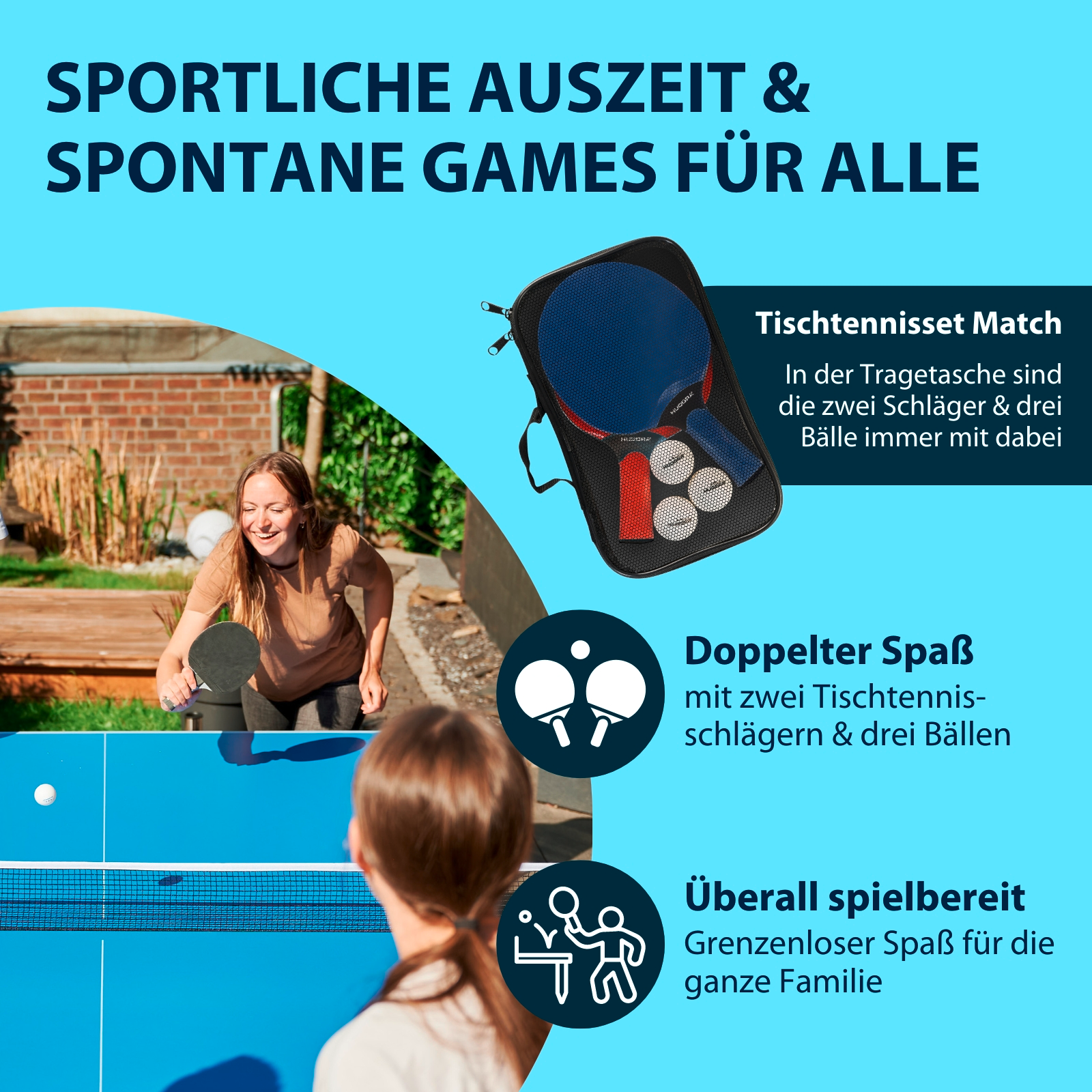Tischtennisset Outdoor, Bild 5 von 6