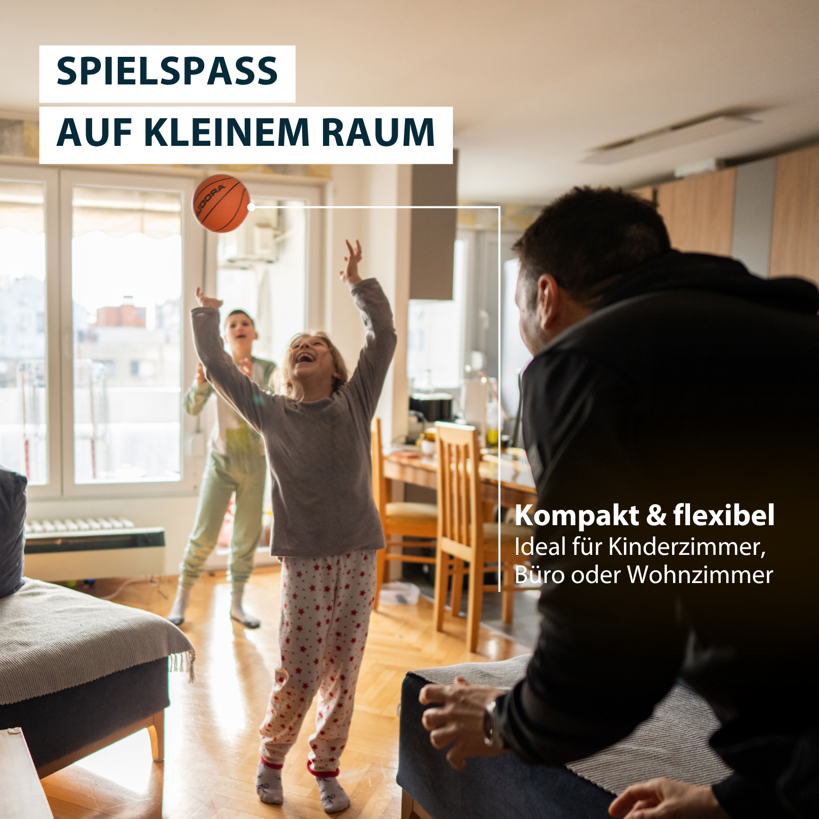 HUDORA Mini-Basketballkorb Indoor mit Türaufhängung, Bild 4 von 5