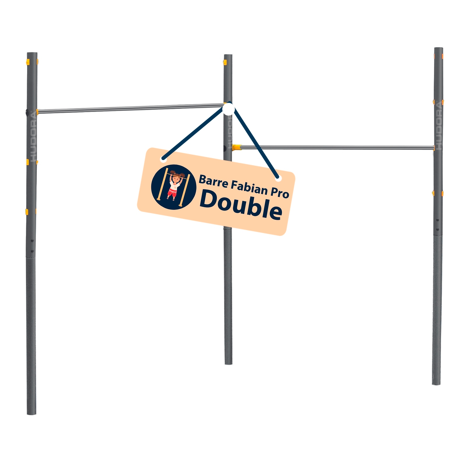 HUDORA Fabian Pro double gymnastics bar