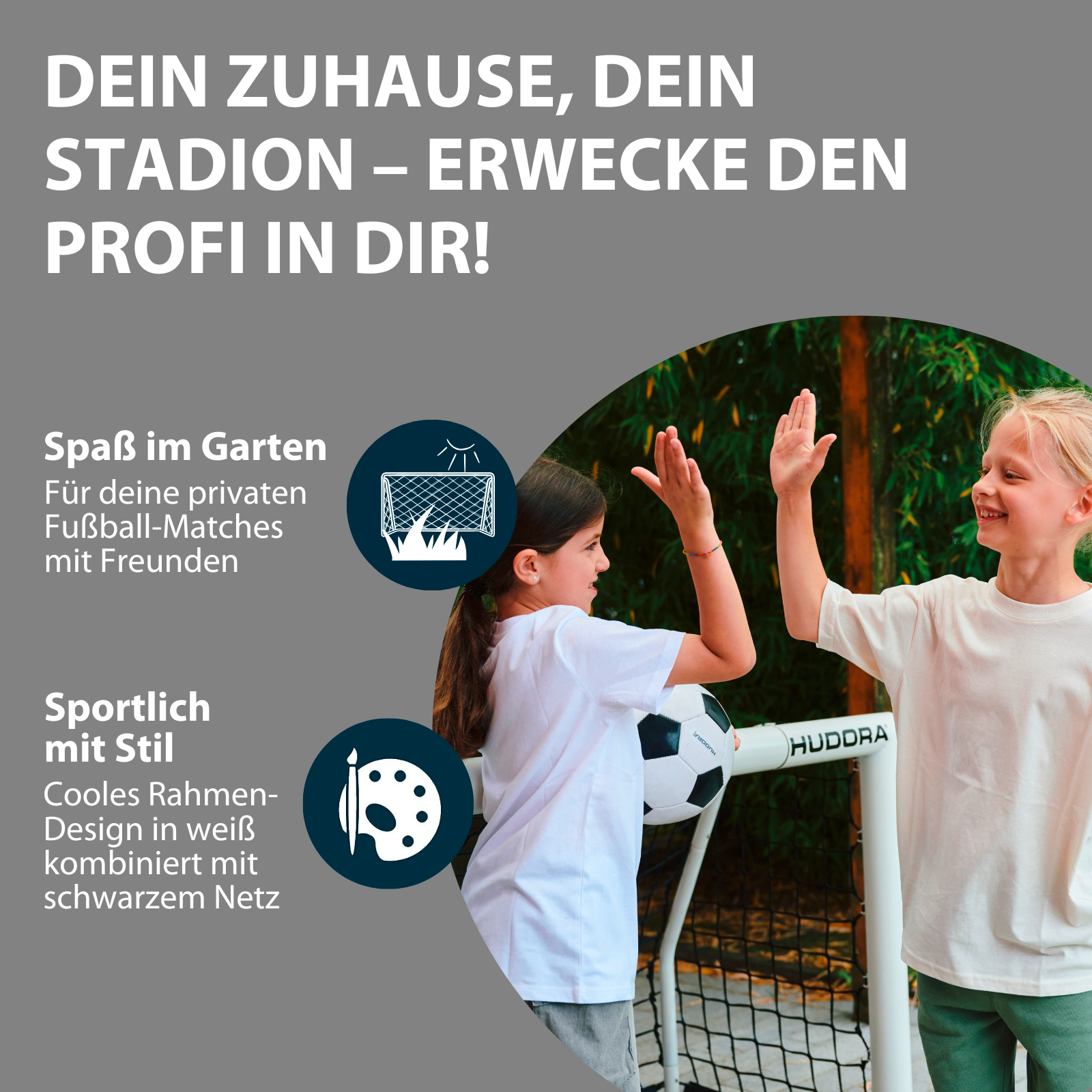 HUDORA Fußballtor Advanced 120 White, Bild 6 von 7