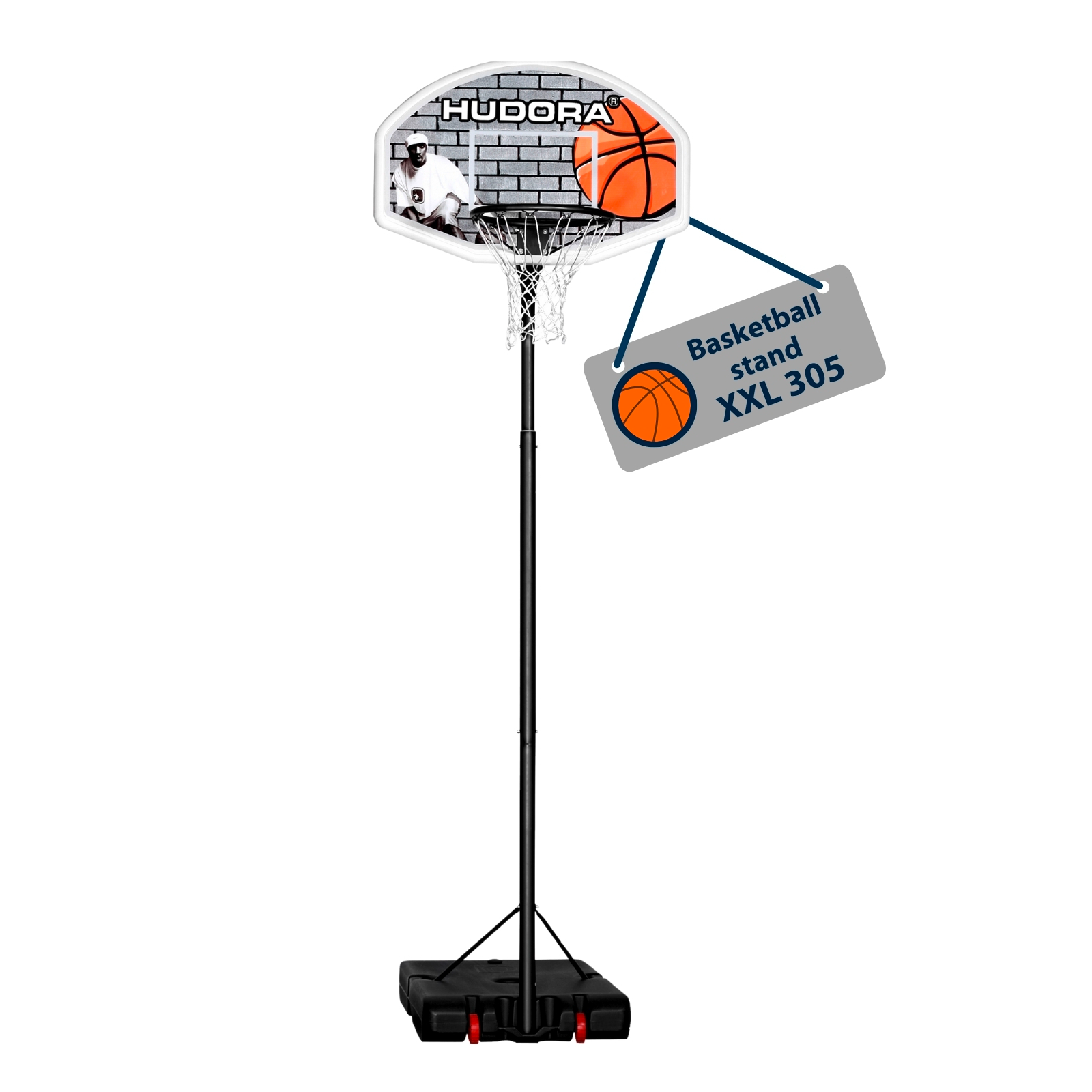 HUDORA Basketballständer XXL 305