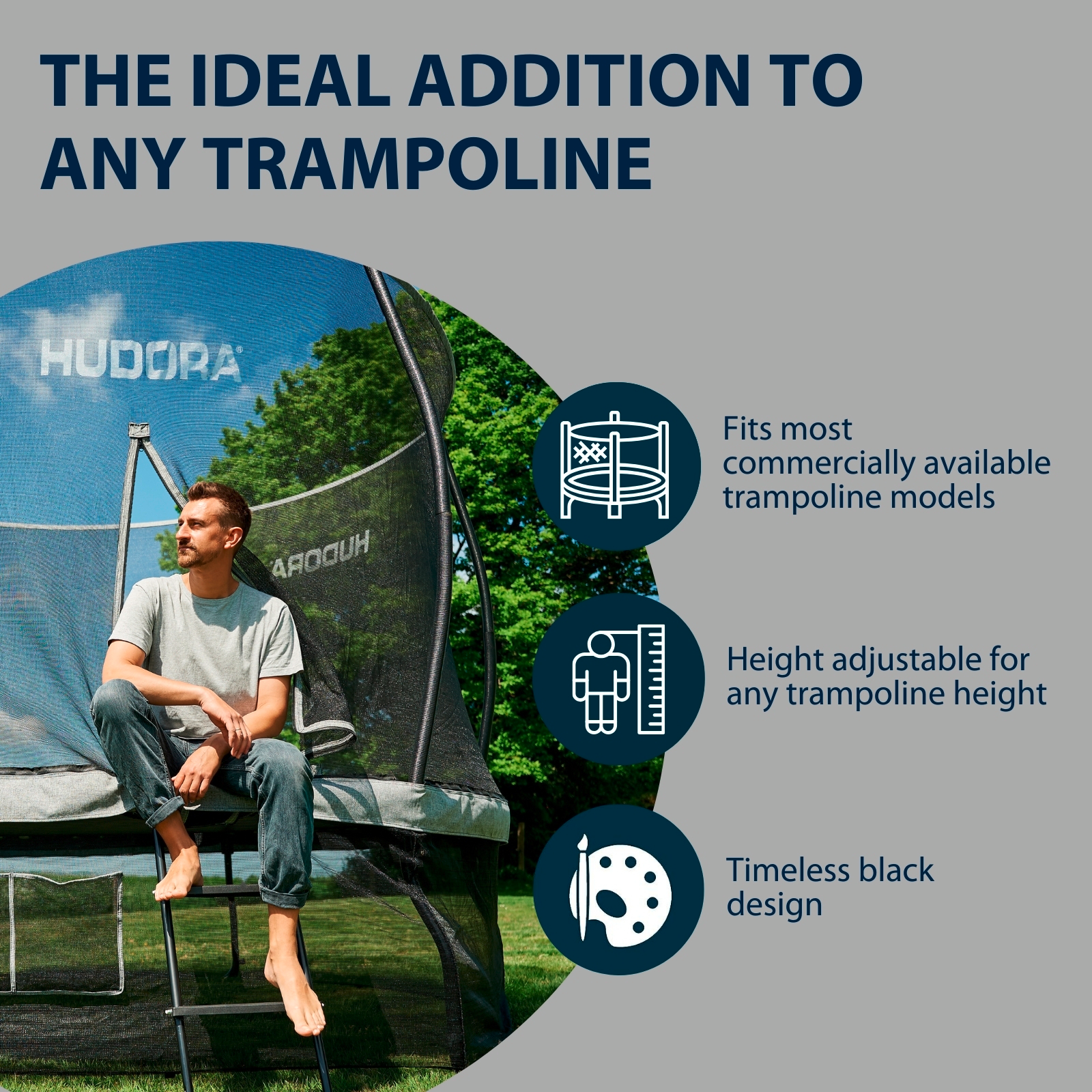 HUDORA ladder for garden trampolines, image 4 from 5